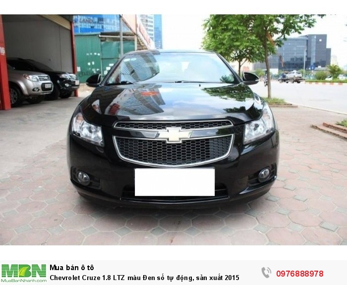 Chevrolet Cruze 1.8 LTZ màu Đen số tự động, sản xuất 2015