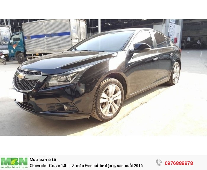 Chevrolet Cruze 1.8 LTZ màu Đen số tự động, sản xuất 2015