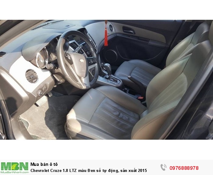 Chevrolet Cruze 1.8 LTZ màu Đen số tự động, sản xuất 2015