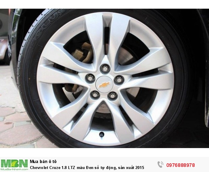 Chevrolet Cruze 1.8 LTZ màu Đen số tự động, sản xuất 2015