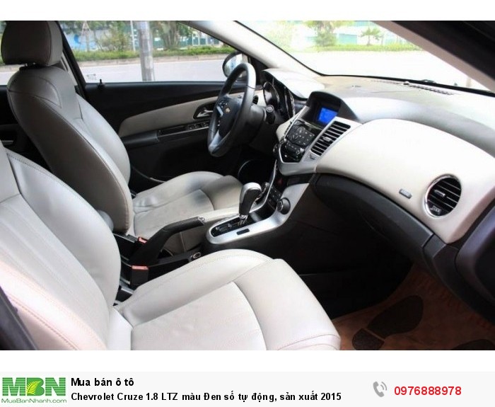 Chevrolet Cruze 1.8 LTZ màu Đen số tự động, sản xuất 2015