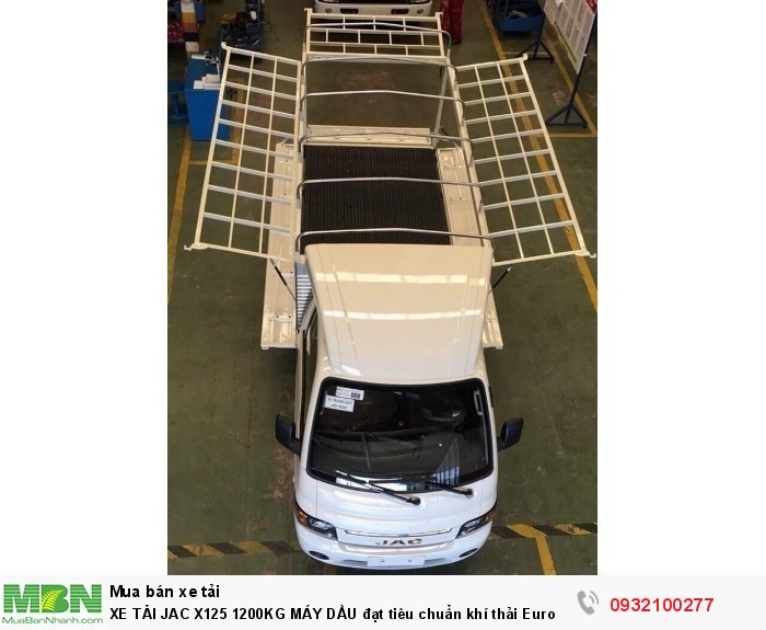 XE TẢI JAC X125 1200KG MÁY DẦU đạt tiêu chuẩn khí thải Euro 4