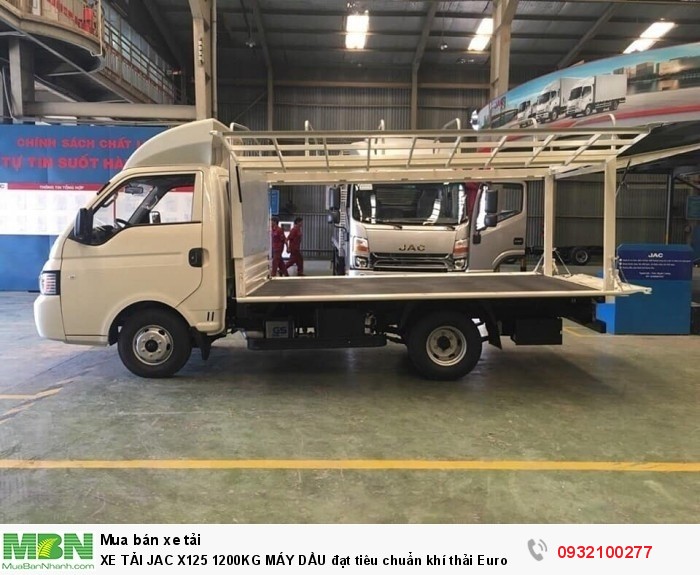 XE TẢI JAC X125 1200KG MÁY DẦU đạt tiêu chuẩn khí thải Euro 4