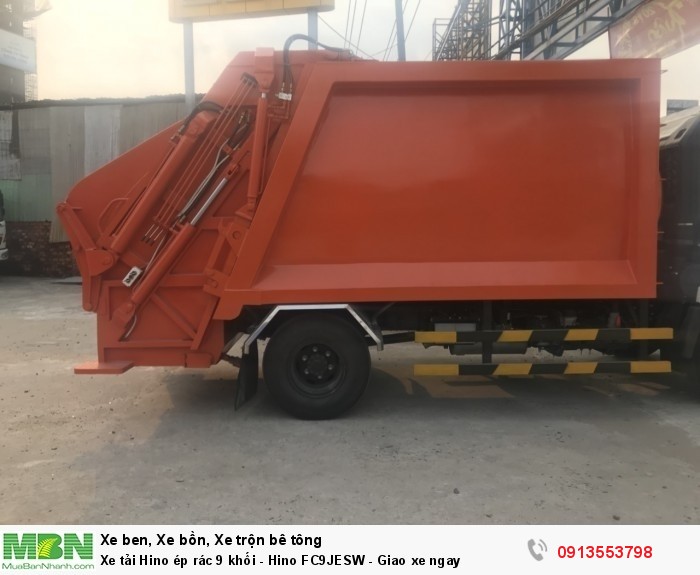 Xe tải Hino ép rác 9 khối - Hino FC9JESW - Giao xe ngay