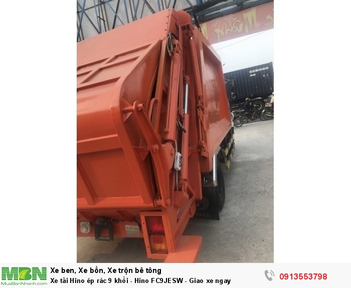 Xe tải Hino ép rác 9 khối - Hino FC9JESW - Giao xe ngay