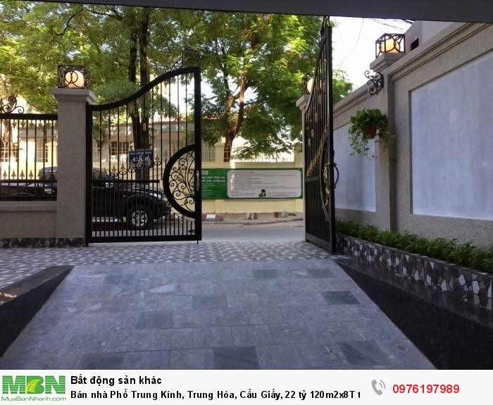 Bán nhà Phố Trung Kính, Trung Hòa, Cầu Giấy, 22 tỷ 120m2x8T thang máy