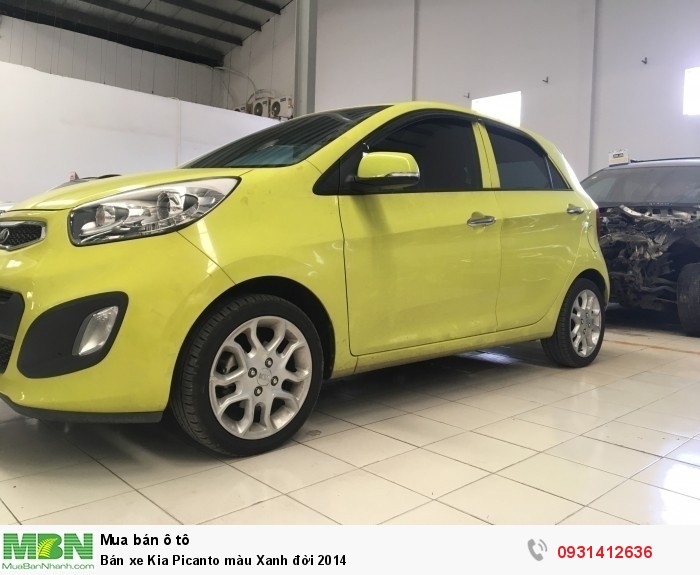 Bán xe Kia Picanto màu Xanh đời 2014