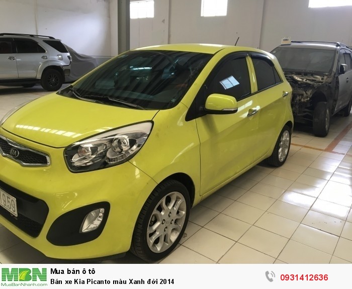 Bán xe Kia Picanto màu Xanh đời 2014