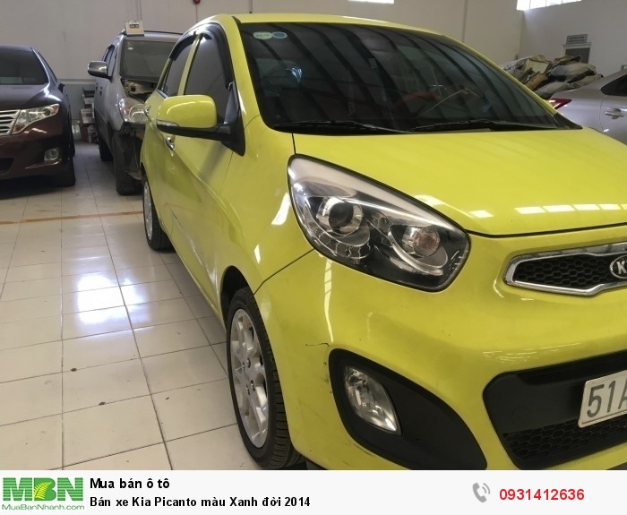 Bán xe Kia Picanto màu Xanh đời 2014