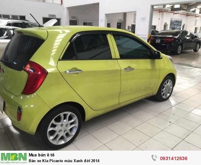 Bán xe Kia Picanto màu Xanh đời 2014