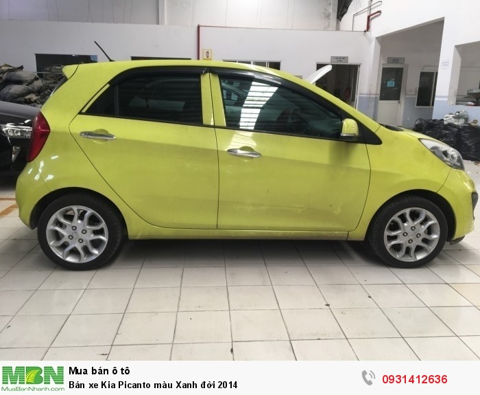 Bán xe Kia Picanto màu Xanh đời 2014