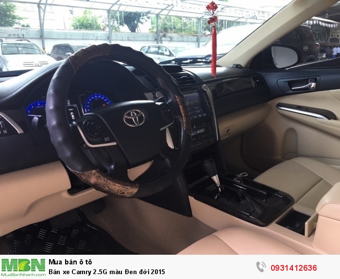 Bán xe Camry 2.5G màu Đen đời 2015