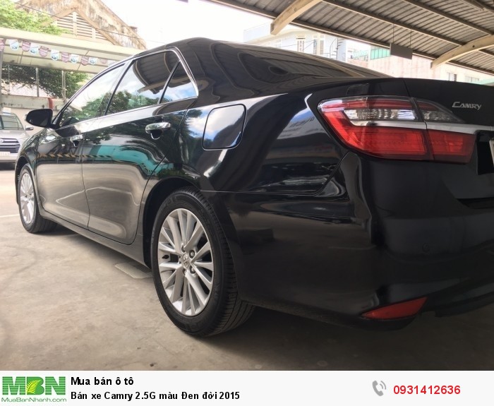 Bán xe Camry 2.5G màu Đen đời 2015