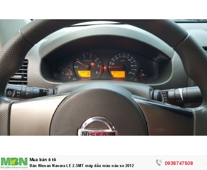 Bán Nissan Navara LE 2.5MT máy dầu màu nâu sx 2012