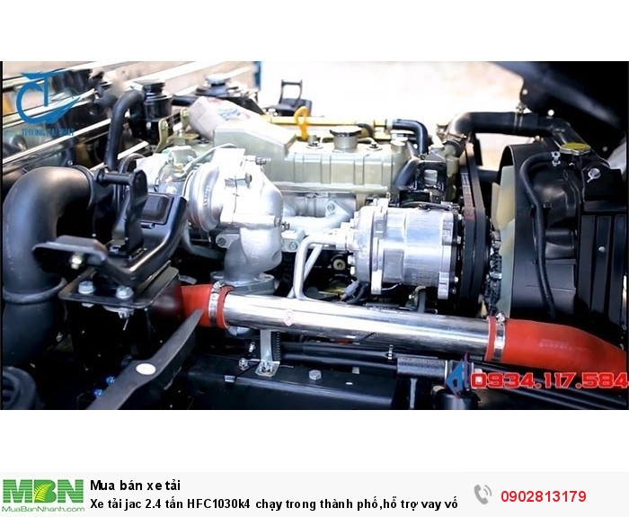 Xe tải jac 2.4 tấn HFC1030k4 chạy trong thành phố,hỗ trợ vay vốn mua xe trả góp 80%
