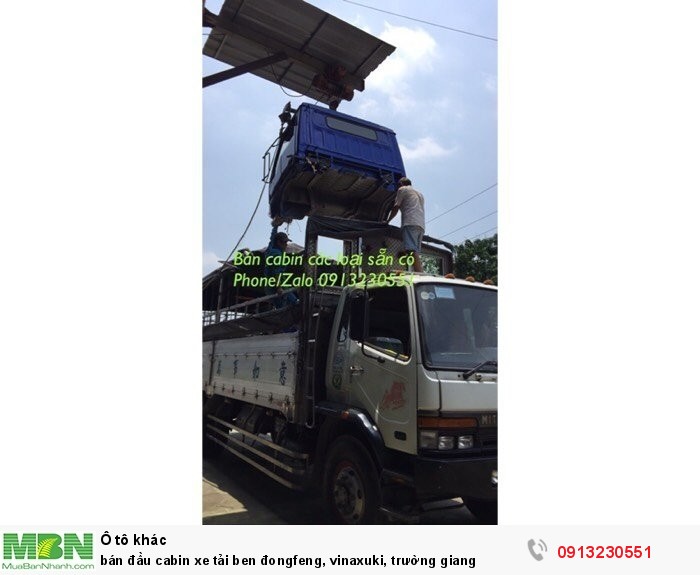 Bán Đầu Cabin Xe Tải Ben Đongfeng, Vinaxuki, Trường Giang
