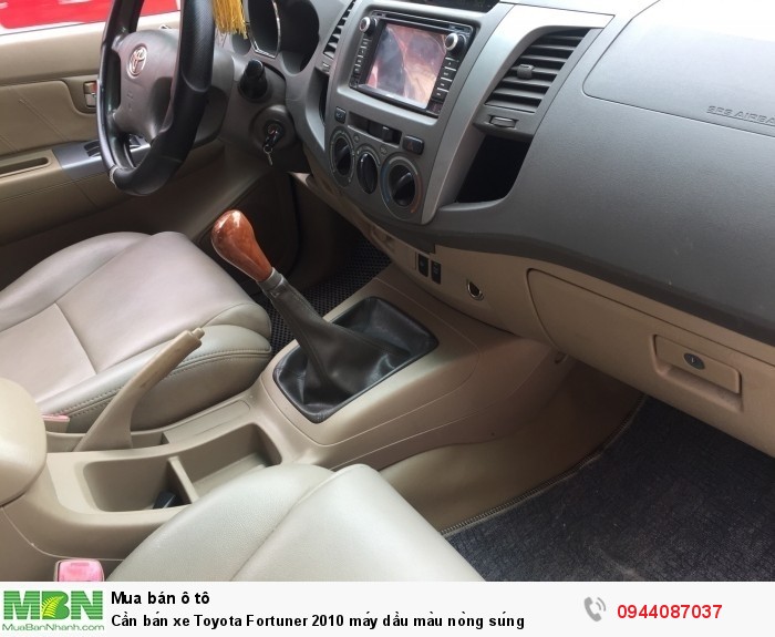 Cần bán xe Toyota Fortuner 2010 máy dầu màu nòng súng