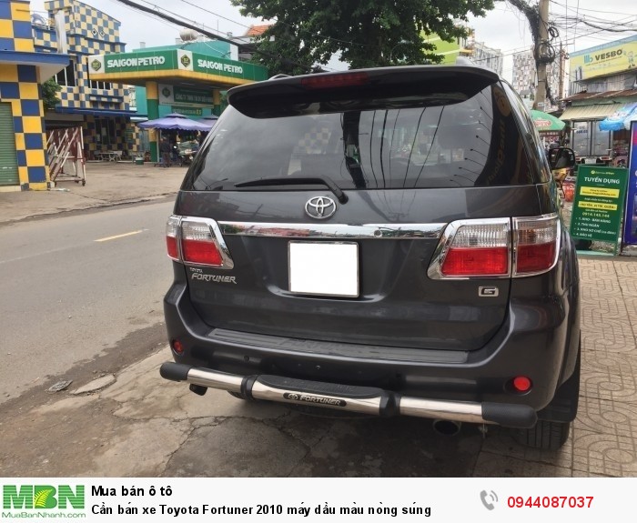 Cần bán xe Toyota Fortuner 2010 máy dầu màu nòng súng