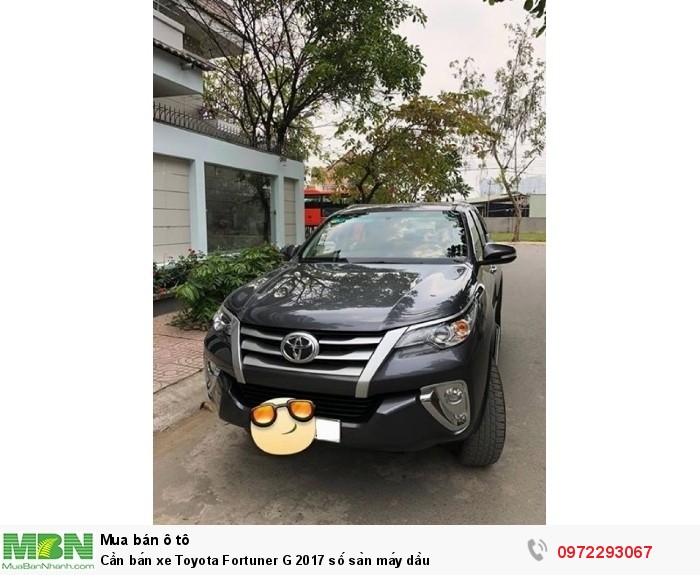 Cần bán xe Toyota Fortuner G 2017 số sàn máy dầu