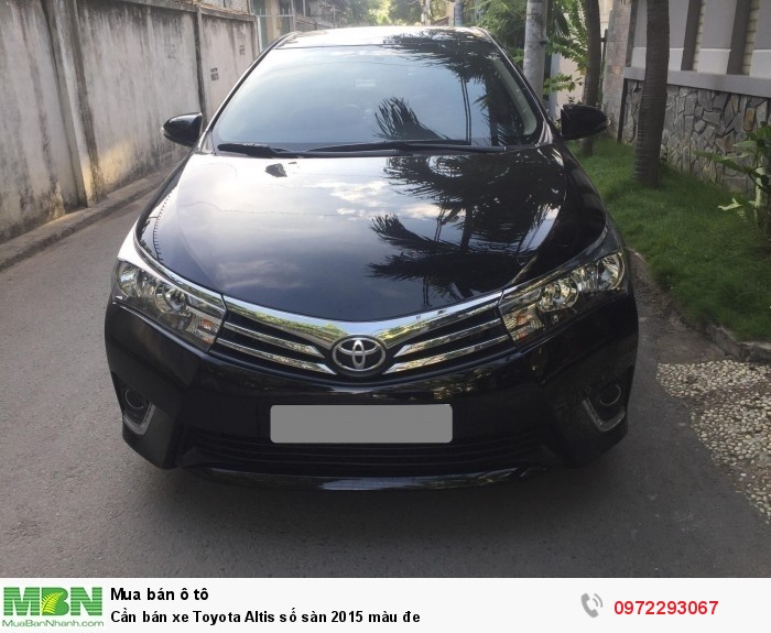 Cần bán xe Toyota Altis số sàn 2015 màu đe