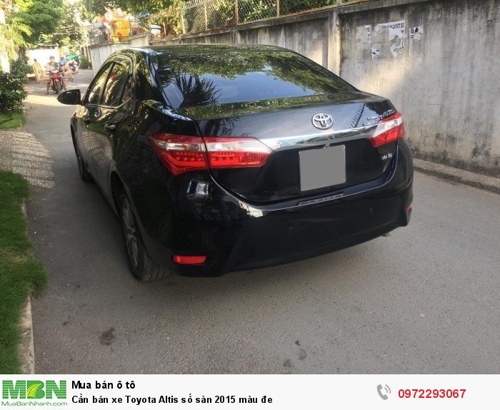 Cần bán xe Toyota Altis số sàn 2015 màu đe