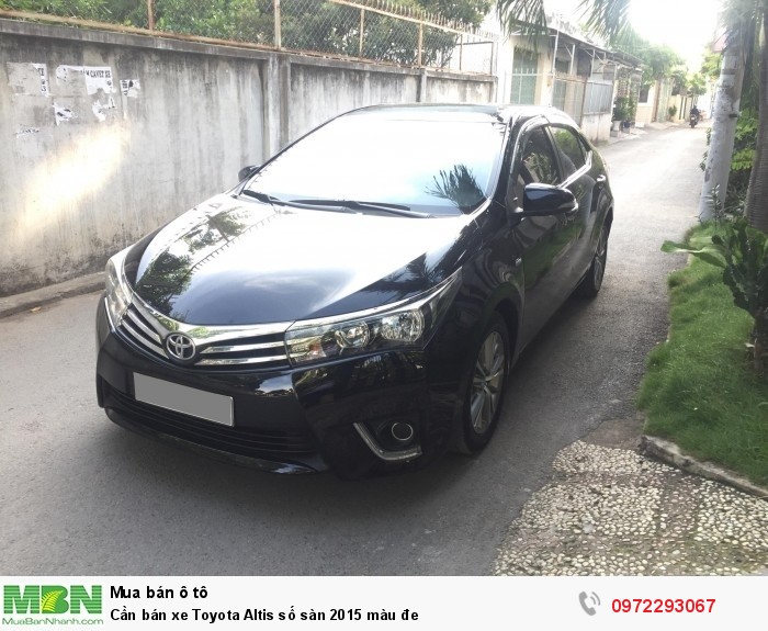 Cần bán xe Toyota Altis số sàn 2015 màu đe