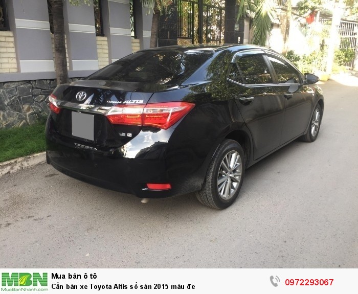 Cần bán xe Toyota Altis số sàn 2015 màu đe