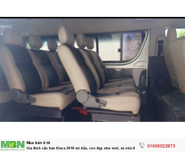 Gia đình cần bán Hiace 2010 mt dầu, còn đẹp như mới, xe nhà đi ít sử dụng