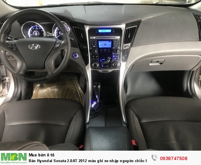Bán Hyundai Sonata 2.0AT 2012 màu ghi xe nhập nguyên chiếc Hàn Quốc