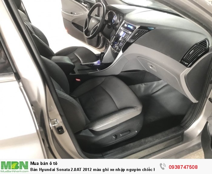Bán Hyundai Sonata 2.0AT 2012 màu ghi xe nhập nguyên chiếc Hàn Quốc