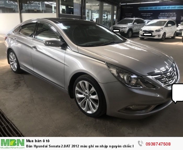 Bán Hyundai Sonata 2.0AT 2012 màu ghi xe nhập nguyên chiếc Hàn Quốc