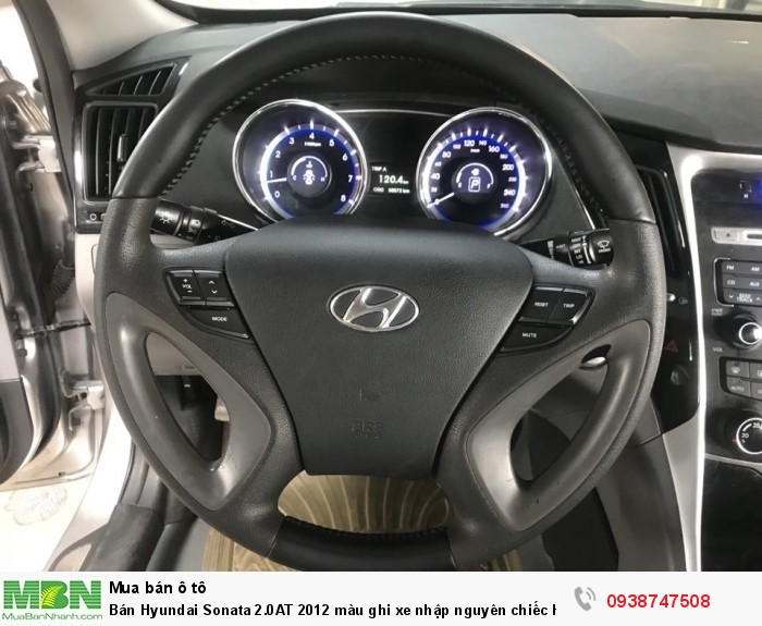 Bán Hyundai Sonata 2.0AT 2012 màu ghi xe nhập nguyên chiếc Hàn Quốc