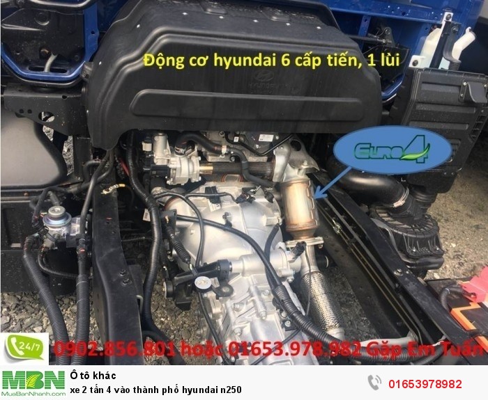 Xe 2 tấn 4 vào thành phố Hyundai n250