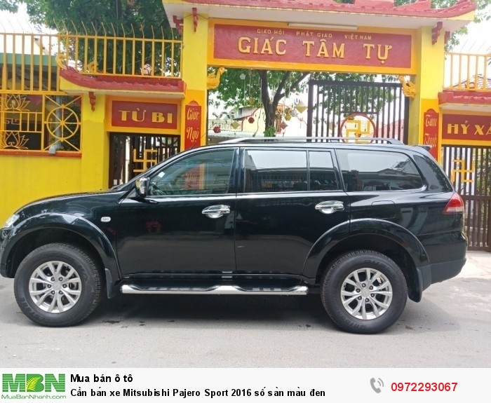 Cần bán xe Mitsubishi Pajero Sport 2016 số sàn màu đen