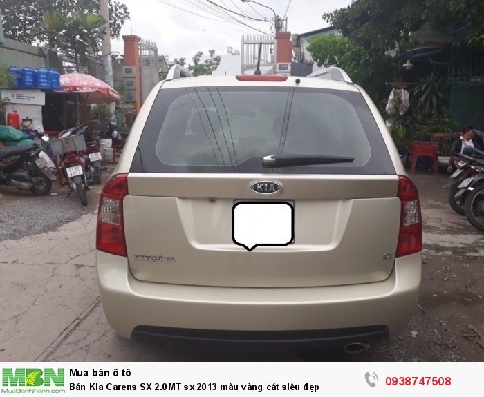 Bán Kia Carens SX 2.0MT sx 2013  màu vàng cát  siêu đẹp