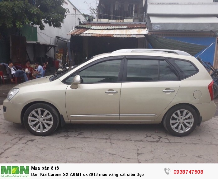 Bán Kia Carens SX 2.0MT sx 2013  màu vàng cát  siêu đẹp