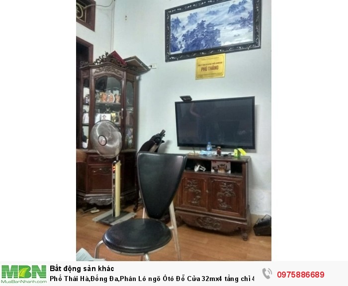 Phố Thái Hà,Đống Đa,Phân Lô ngõ Ôtô Đỗ Cửa 32mx4 tầng chỉ 4.7 tỷ