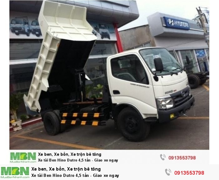 Xe tải Ben Hino Dutro 4,5 tấn - Giao xe ngay