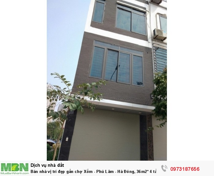 Bán nhà vị trí đẹp gần chợ Xốm - Phú Lãm - Hà Đông, 36m2* 4 tầng, ô tô cách 10m
