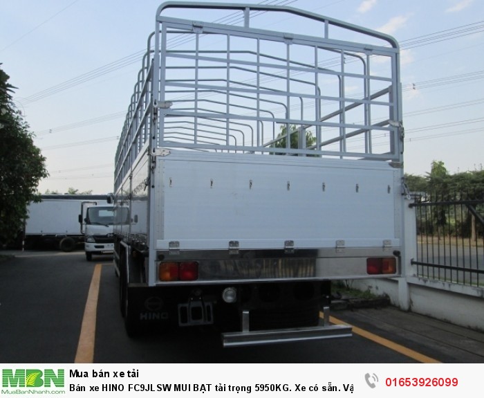 Bán xe HINO FC9JLSW MUI BẠT tải trọng 5950KG. Xe có sẵn. Vận chuyển toàn quốc.