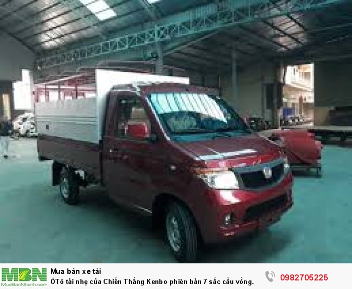 ÔTô tải nhẹ của Chiến Thắng Kenbo phiên bản 7 sắc cầu vồng.