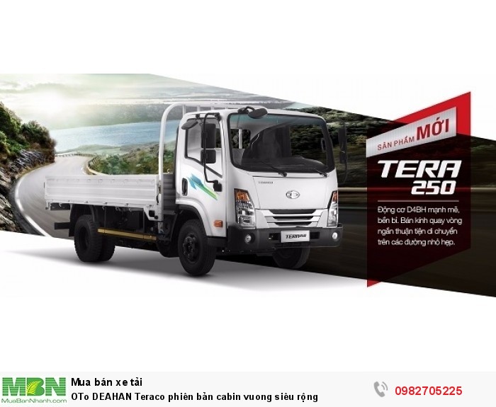 OTo DEAHAN Teraco phiên bản cabin vuong siêu rộng