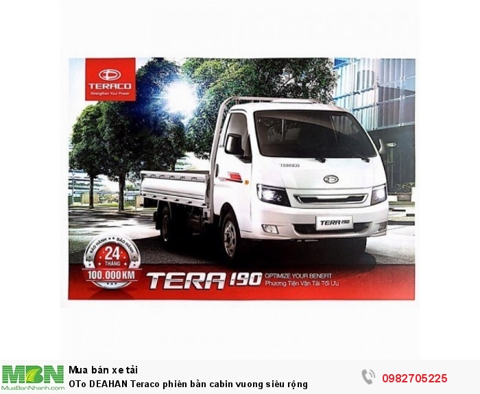 OTo DEAHAN Teraco phiên bản cabin vuong siêu rộng