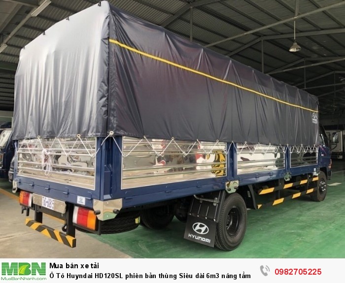 Ô Tô Huyndai HD120SL phiên bản thùng Siêu dài 6m3 nâng tầm thế giới
