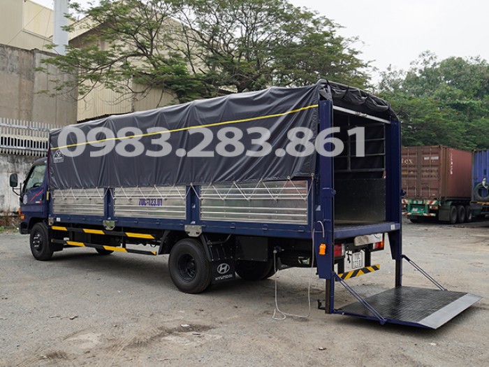 Đại lý xe tải bửng nâng|xe tải 8 tấn bửng nâng|xe tải 8 tấn hyundai 120sl bửng nâng.