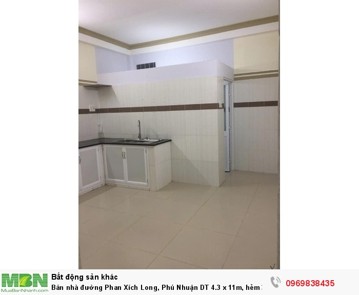 Bán nhà đường Phan Xích Long, Phú Nhuận DT 4.3 x 11m, hẻm 3m, giá 5 tỷ