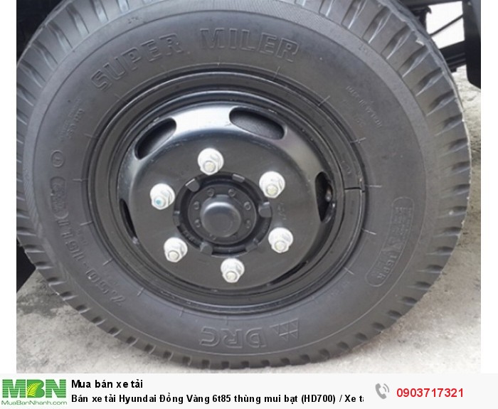 Bán xe tải Hyundai Đồng Vàng 6t85 thùng mui bạt (HD700) / Xe tải Hyundai HD700 Đồng Vàng