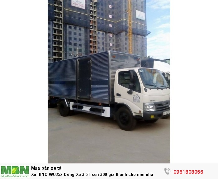 Xe HINO WU352 Dòng Xe 3,5T seri 300 giá thành cho mọi nhà