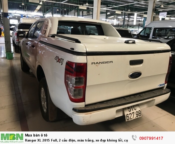 Ranger XL 2015 Full, 2 cầu điện, màu trắng, xe đẹp không lỗi, cực chất!!