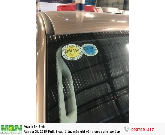 Ranger XL 2015 Full, 2 cầu điện, màu ghi vàng cực sang, xe đẹp như ảnh